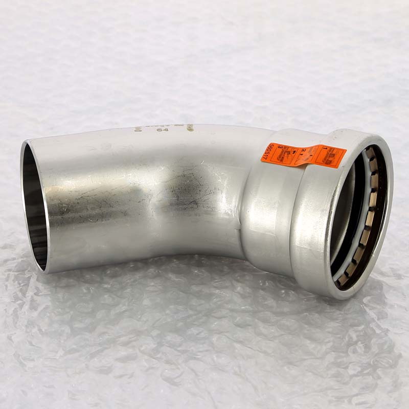 Угол-вставка пресс 45°64 нержавеющая сталь Sanpress Inox VIEGA