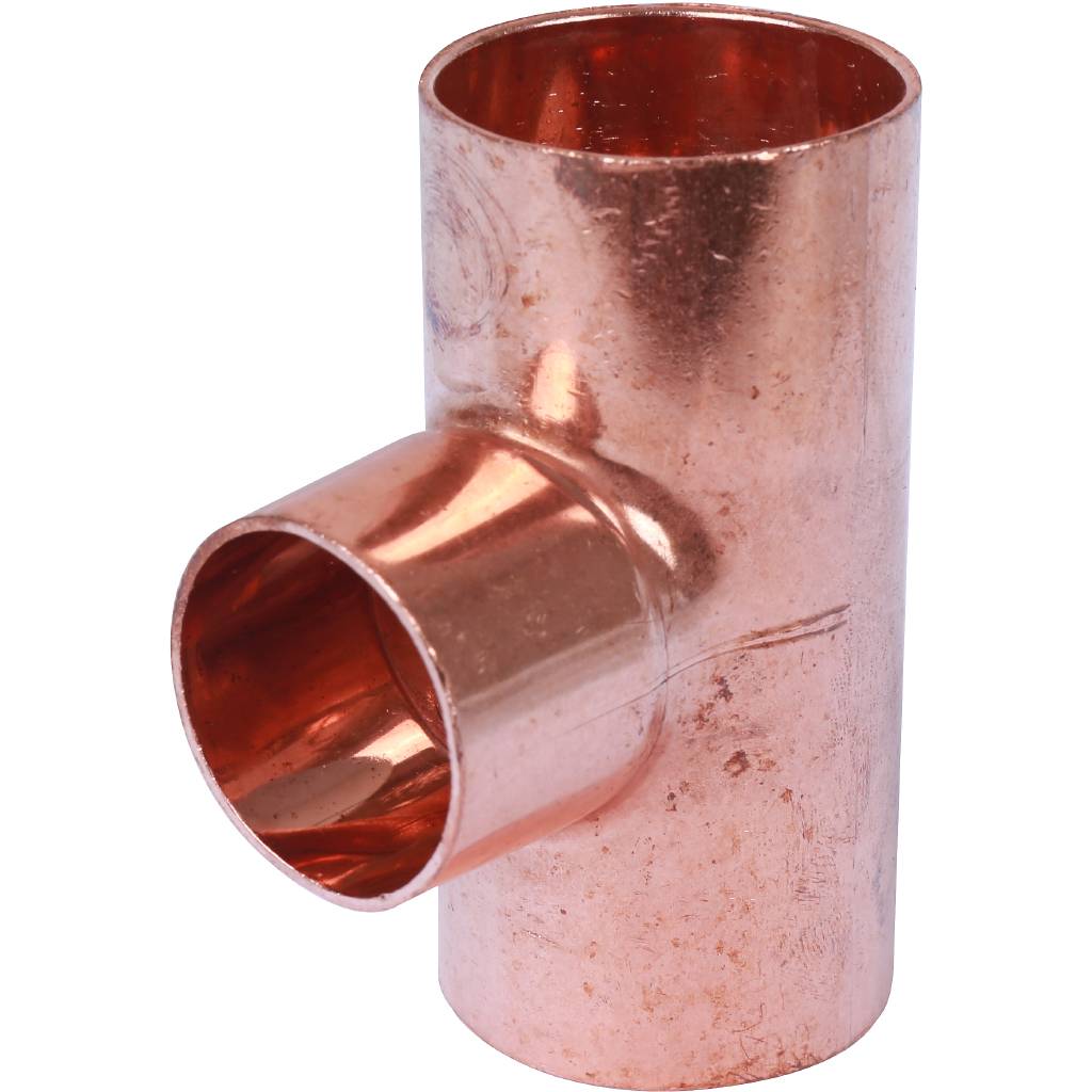 Тройник переходной 42х22х42 мм медный под пайку SANHA 15130422242