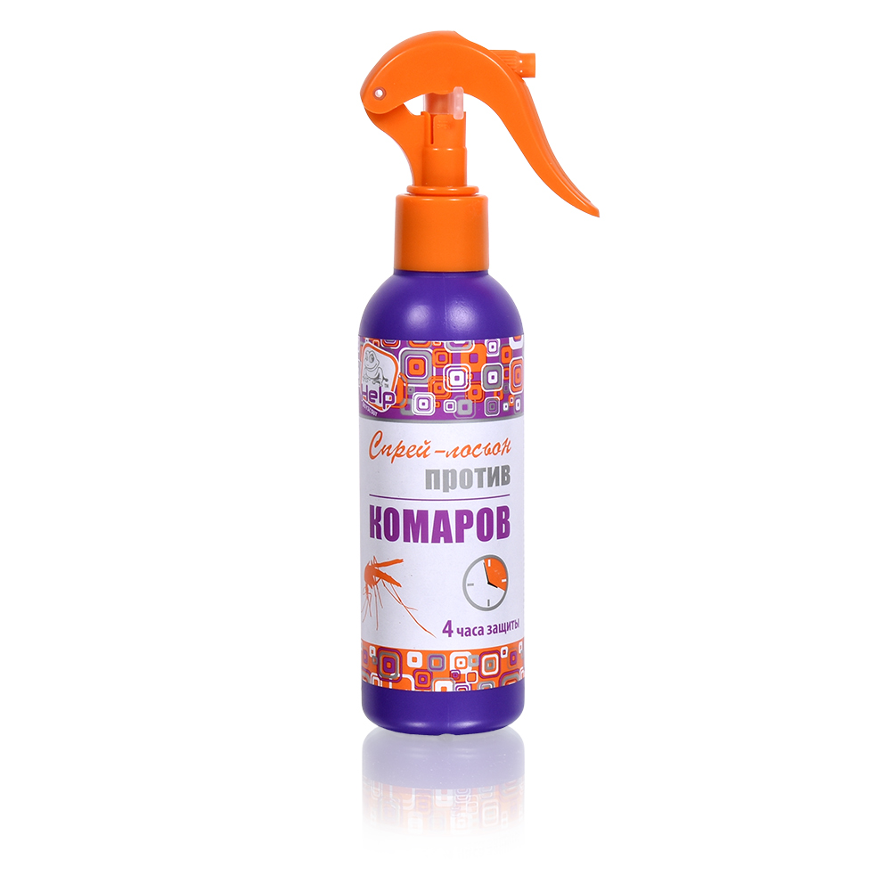 Средство от комаров лосьон-спрей 200 мл (1/12) "help" 80512