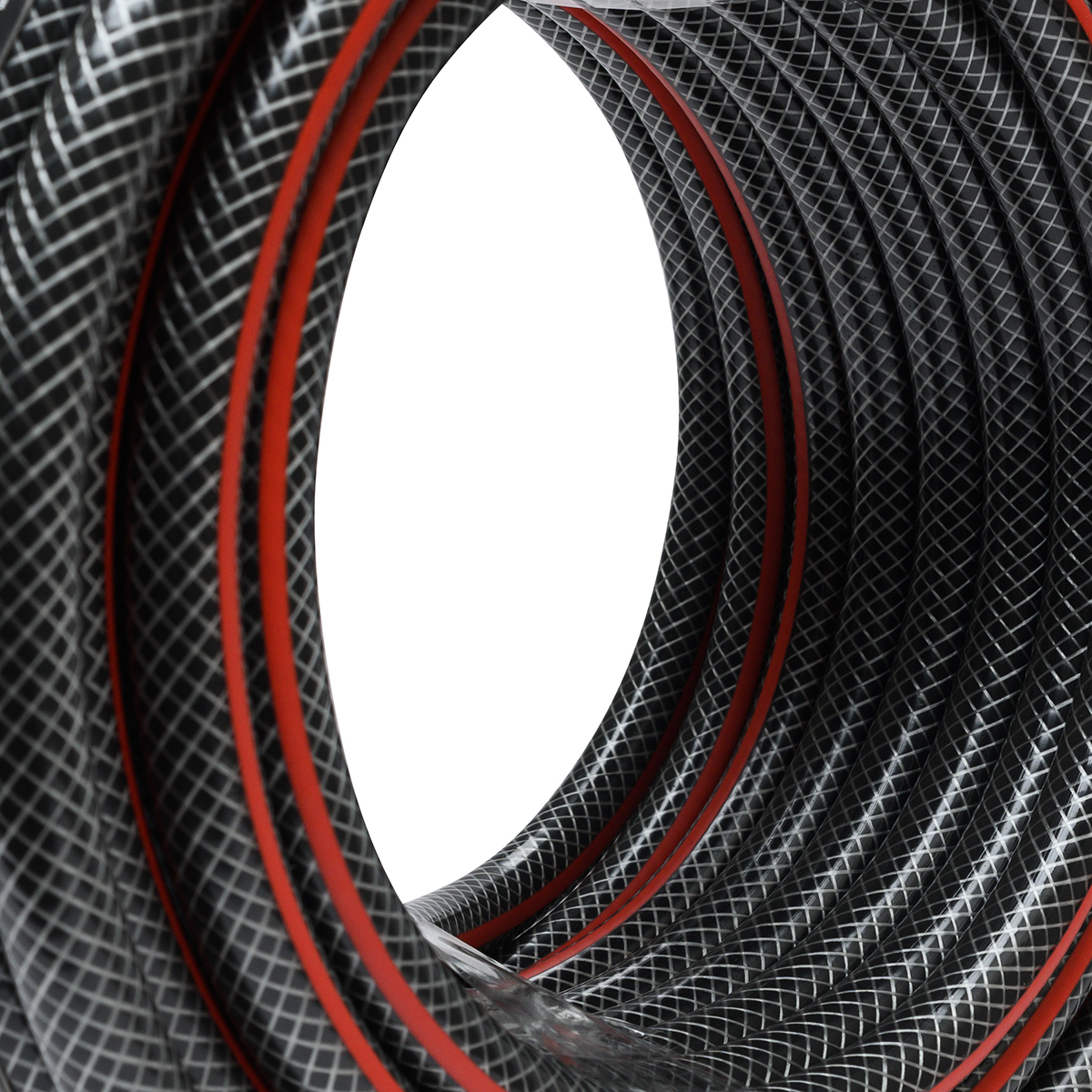 Шланг пвх пищевой армиров. усиленный "премиум" 1/2" 25 м (черный/красный) (1) "вихрь"