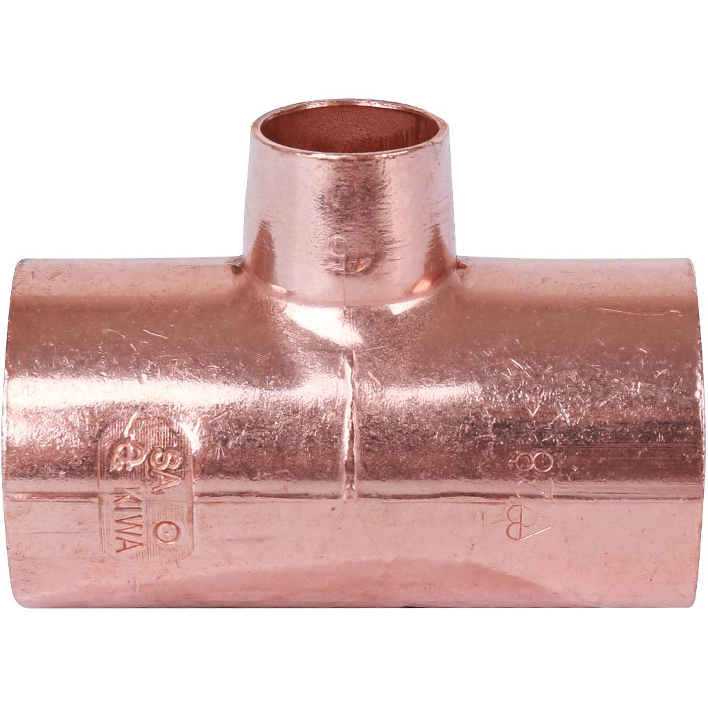 Тройник переходной 28х15х28 мм медный под пайку SANHA 15130281528