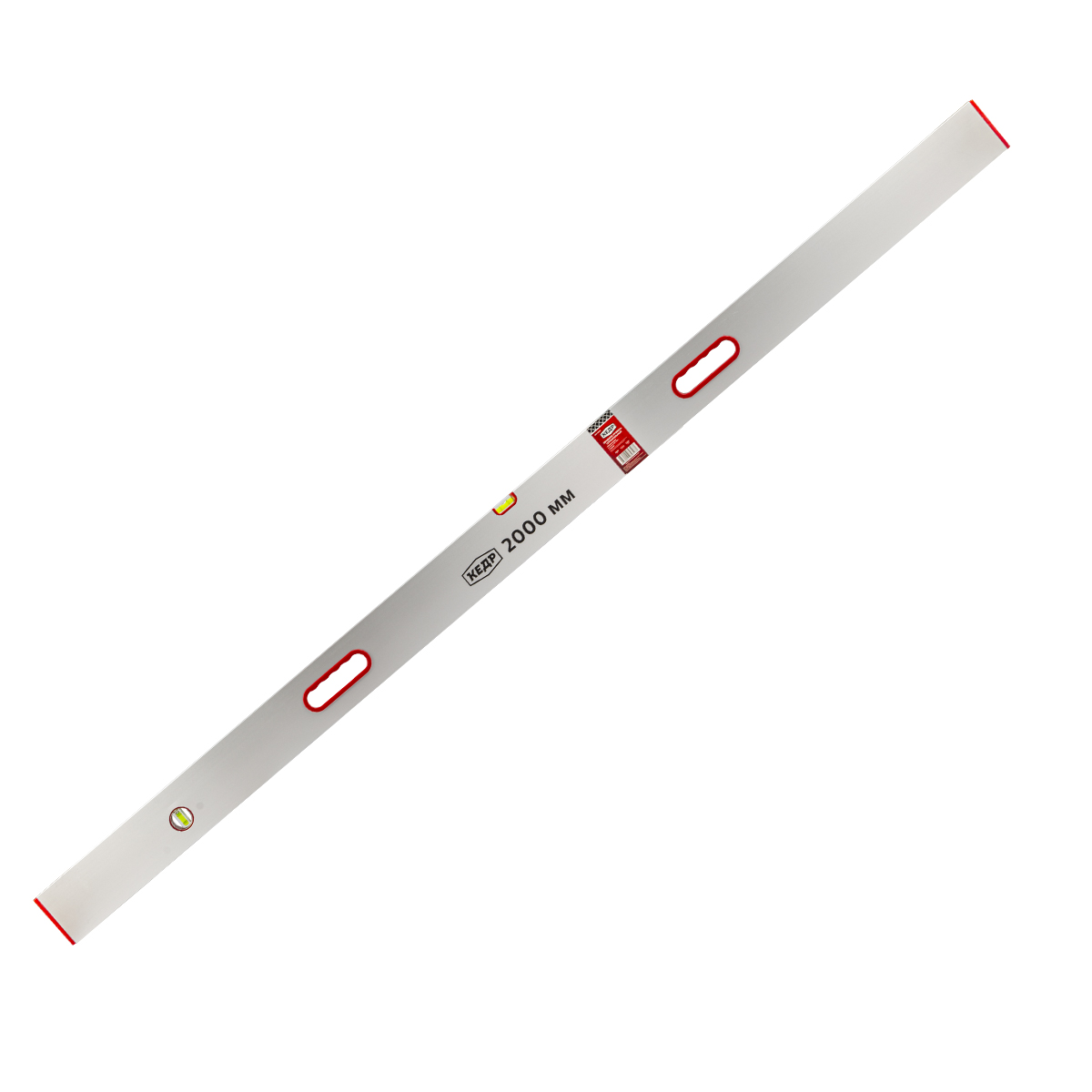 Правило-уровень алюм. 2 глазка 2 ручки  2000 мм (1/20) "кедр"  090-2000