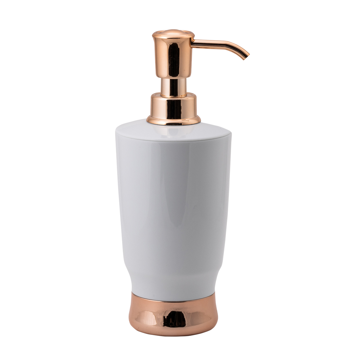 Дозатор для жидкого мыла "charm" пласт. (белый) (1/12) "swensa" swp-7022wht-01