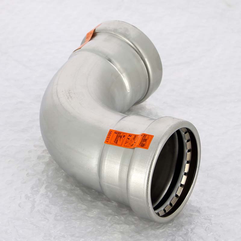 Угол пресс 64 нержавеющая сталь Sanpress Inox VIEGA