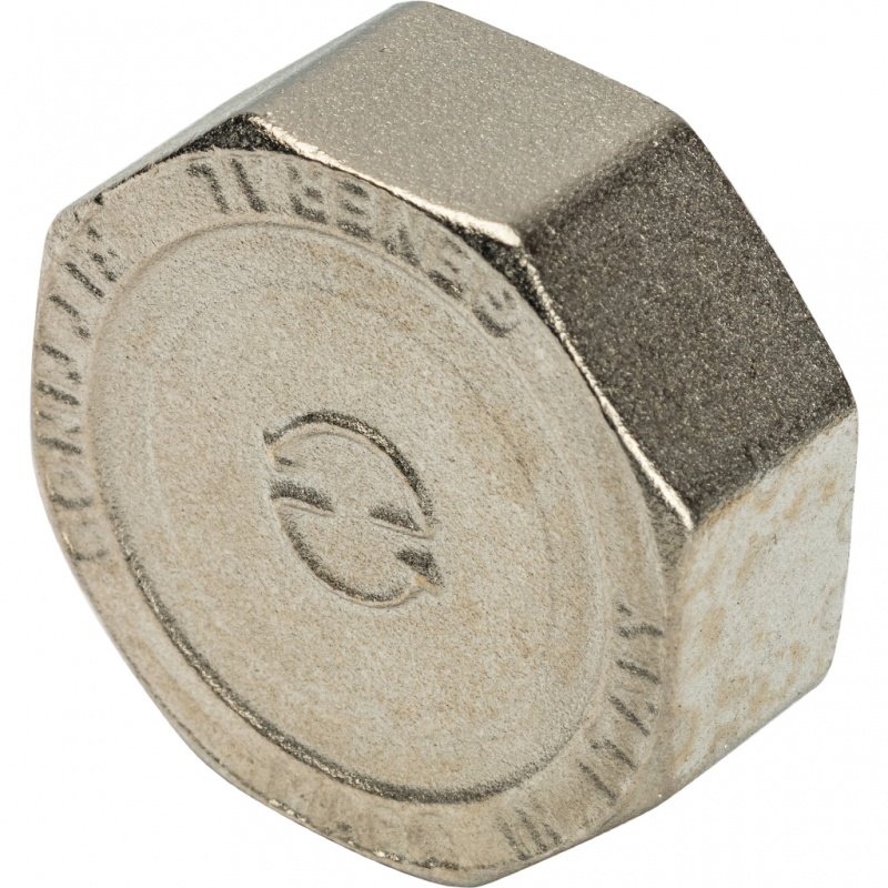 Заглушка резьбовая ВР 1"1/4 никель STOUT