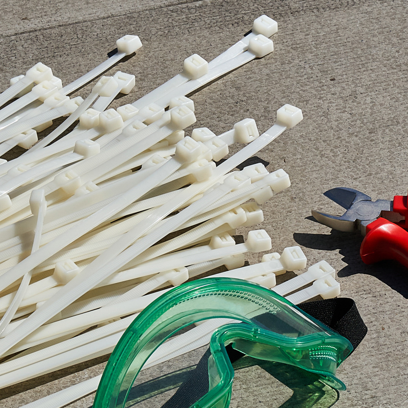 Хомуты нейлон 9,0 х 920 мм (набор 100 шт.), белые (1/10) "rexant" 07-0900