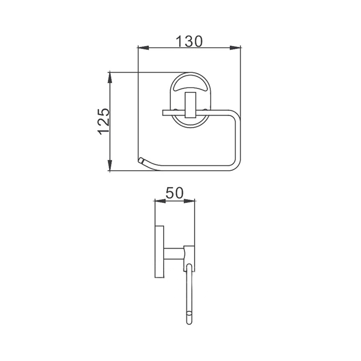 Держатель для туал. бумаги f1903-3, хром (1/20/40) "frap"