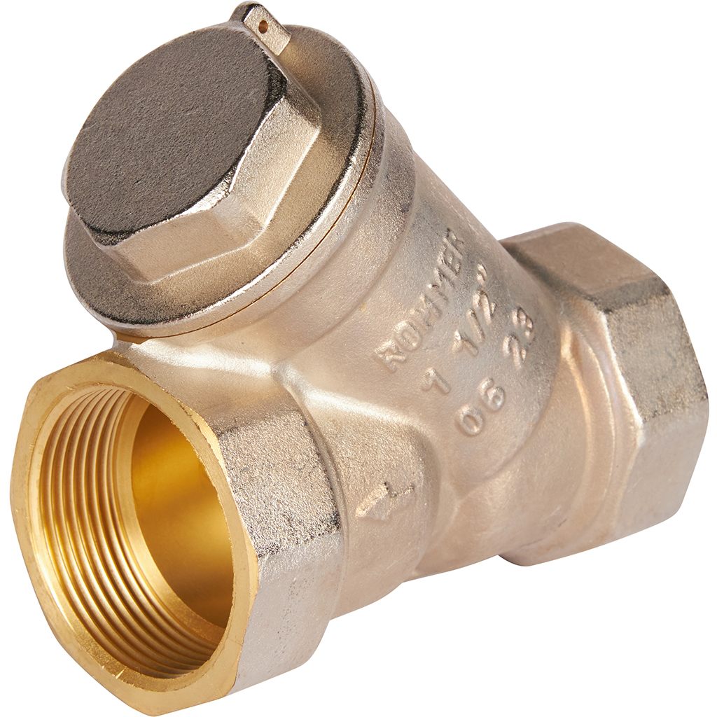 ROMMER 1" 1/2 Фильтр грубой очистки косой 500 мкр.