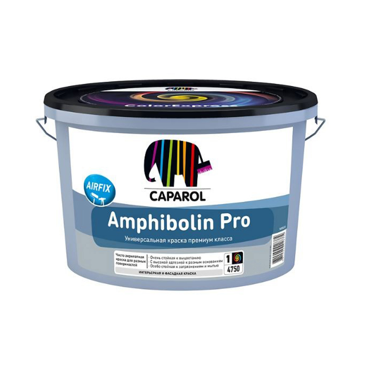 Краска фасадная "amphibolin pro" база 1 (белая) 2,5 л (1) "caparol"