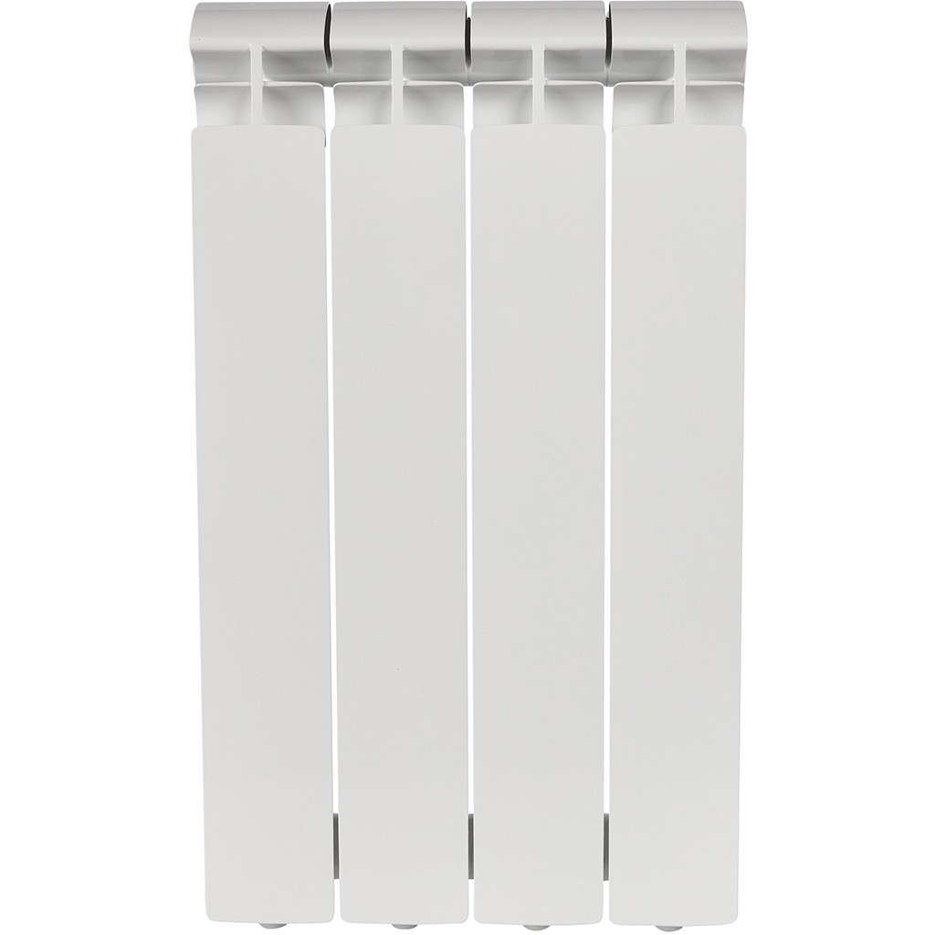 Радиатор STOUT ALPHA 500 мм 4 секции, алюминий (боковое подключение) на 7 кв.м.