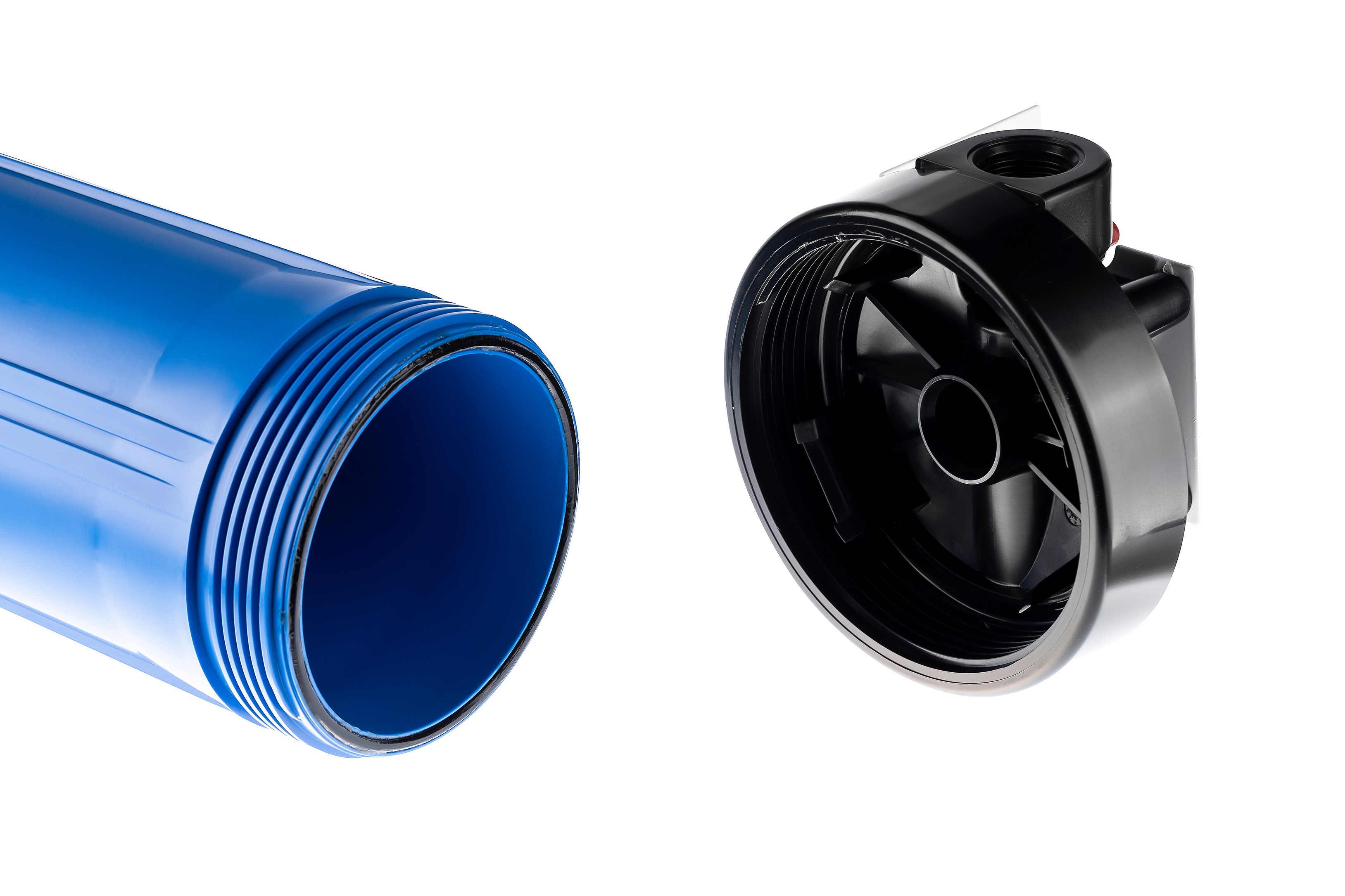 Корпус ГЕЙЗЕР 1" под картридж 20" Big Blue для холодной воды с кронштейном, синий