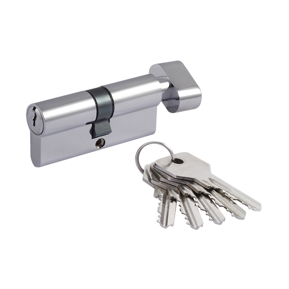 Цилиндров. механизм есо-std z лв-70 (35-35) (ключ/вертушка) хром (1/10/80) "нора-м"