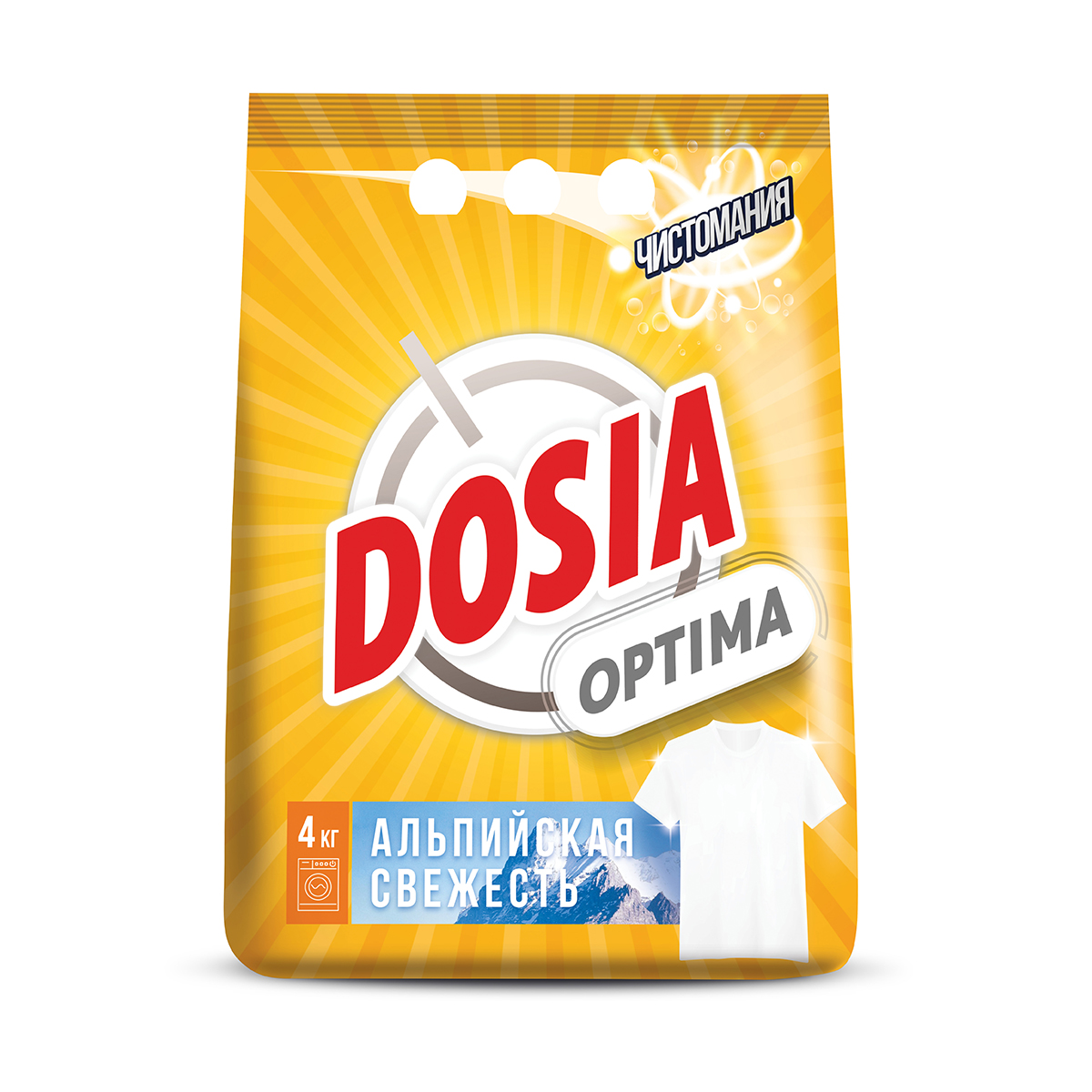 Стиральный порошок "dosia optima альпийская свежесть" 4 кг (1/4)