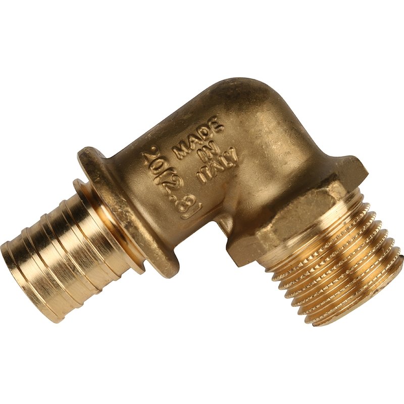 Угол переходной 20 x 1/2" НР аксиальный для труб PE-X STOUT