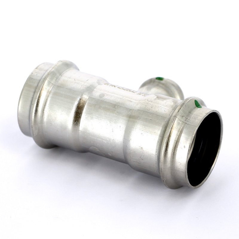 Тройник пресс 42х22х42 нержавеющая сталь Sanpress Inox VIEGA