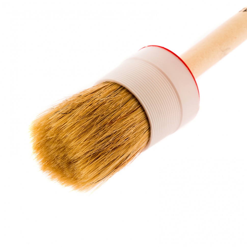 Кисть круглая №12 (45 мм), натуральная щетина, деревянная ручка MTX (82082)