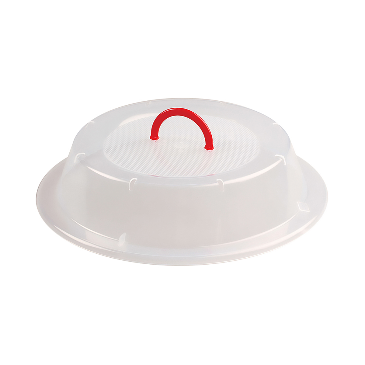 Крышка для свч d=290 мм с ручкой (бесцветн.) (1/42) "бытпласт"