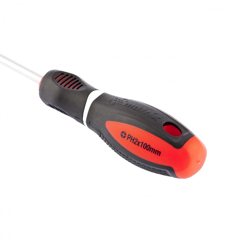 Отвертка "Era", PH2 х 100 мм, CrV, трехкомпонентная рукоятка Matrix (12060)