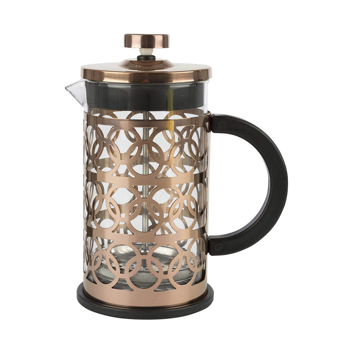 Чайник-кофейник с прессом "bronzo" стекло 600 мл (1/12) "mallony"