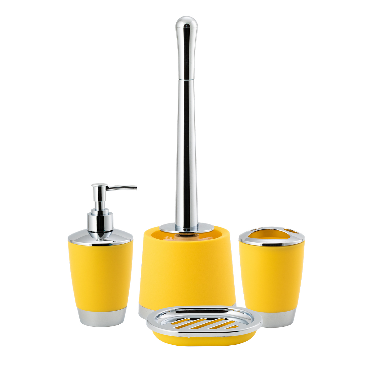 Дозатор для жидкого мыла "альма" пласт. (светло-желтый) (1/12) "аквадекор" attp-2100ylw-01