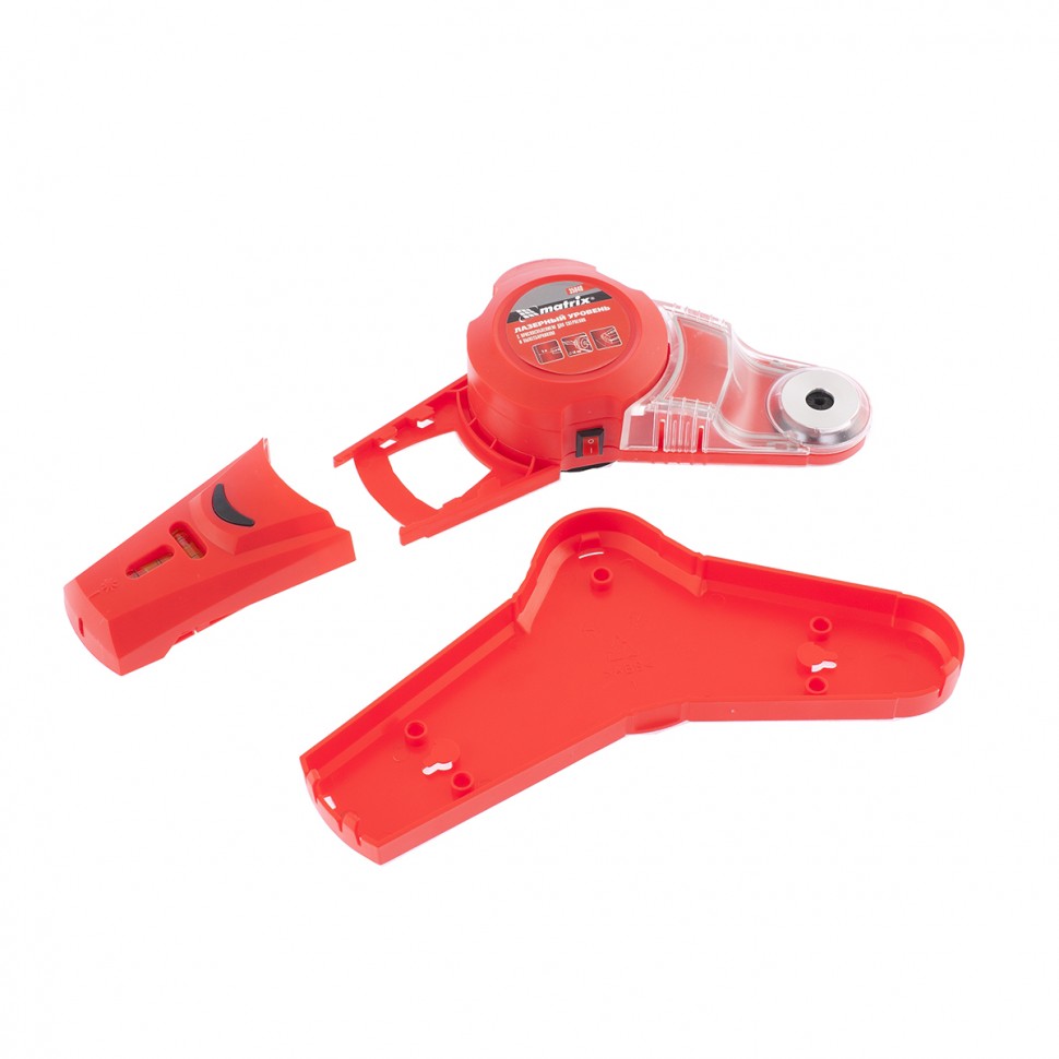 Уровень лазерный с приспособлением для сверления и пылесборником Matrix (35040)