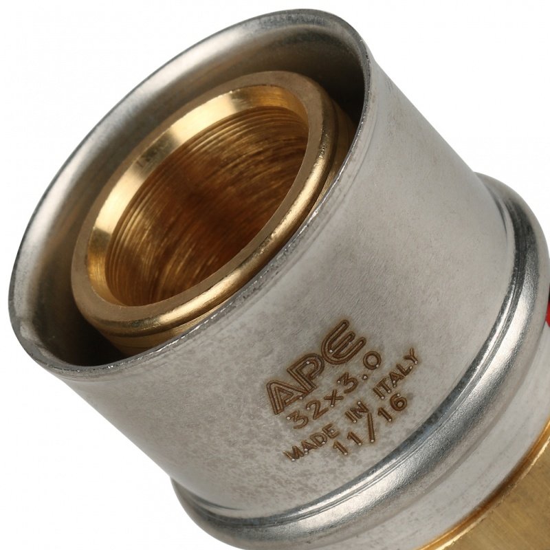 Муфта соединительная под пресс 32 х 3,0 мм STOUT для МП труб