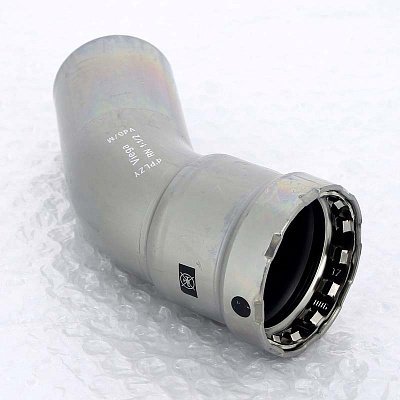 Угол-вставка 45 град. пресс оцинкованная сталь Megapress VIEGA 2"