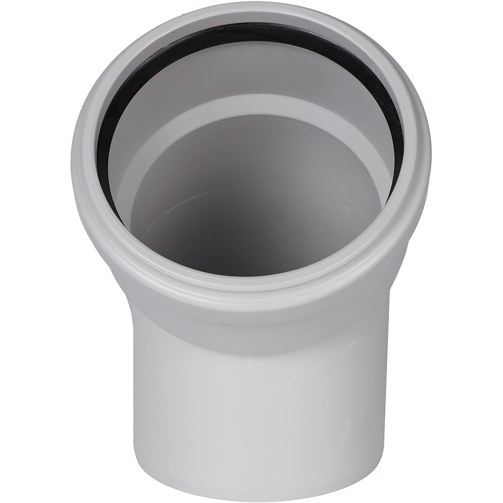 Отвод 45° канализационный бесшумный D = 110 мм STOUT