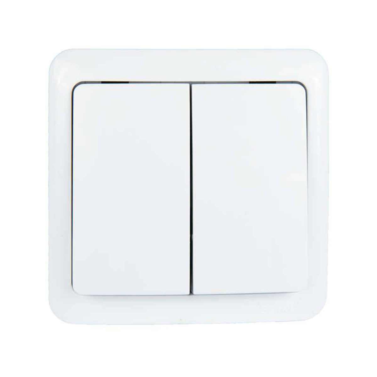 Выключатель открыт. уст. "viola" 2-х кл., белый (1/12/144) "lezard" 751-0200-101