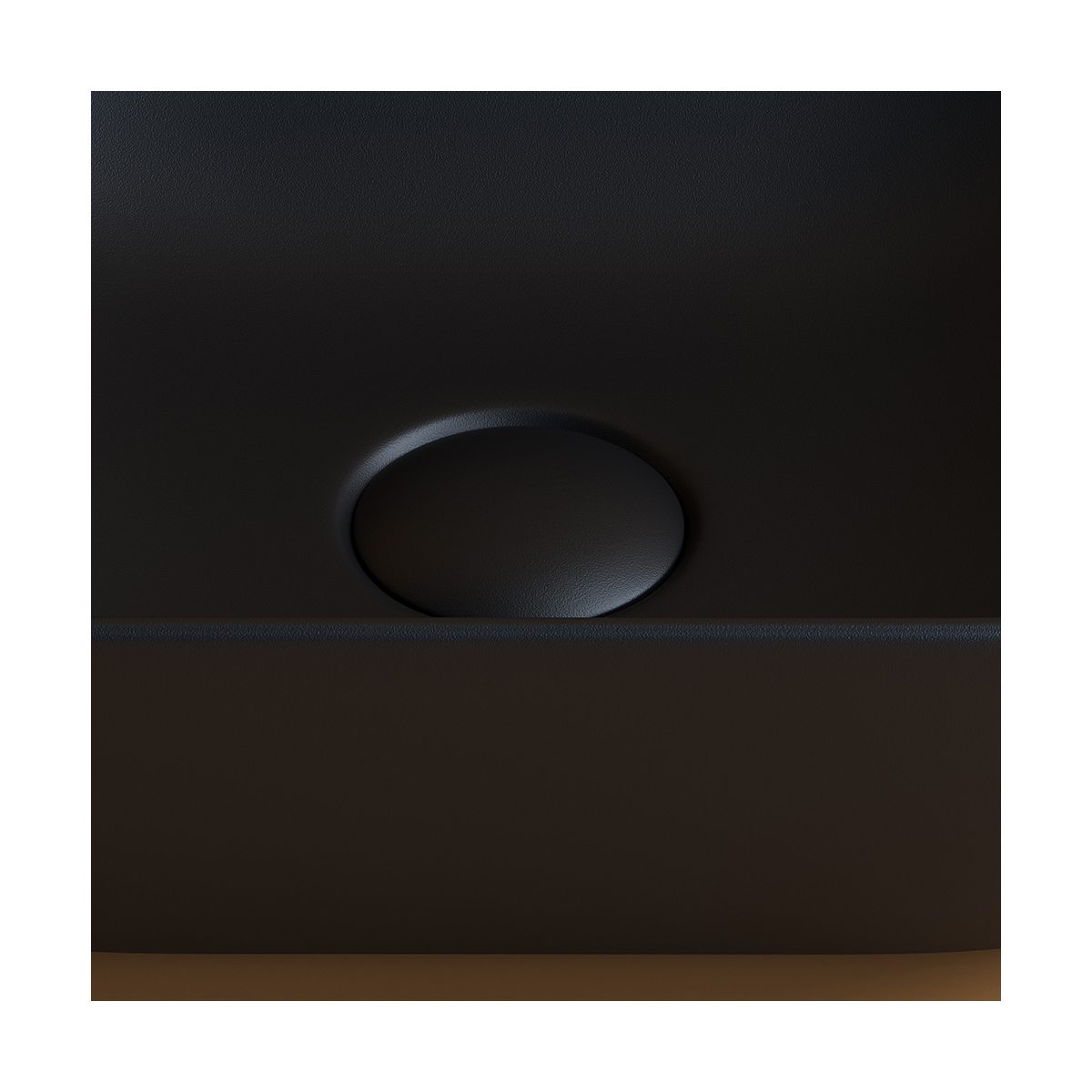 Раковина накладная "element" 455*325*135 мм прямоуг., черная мат. "ceramica nova" cn6009mb