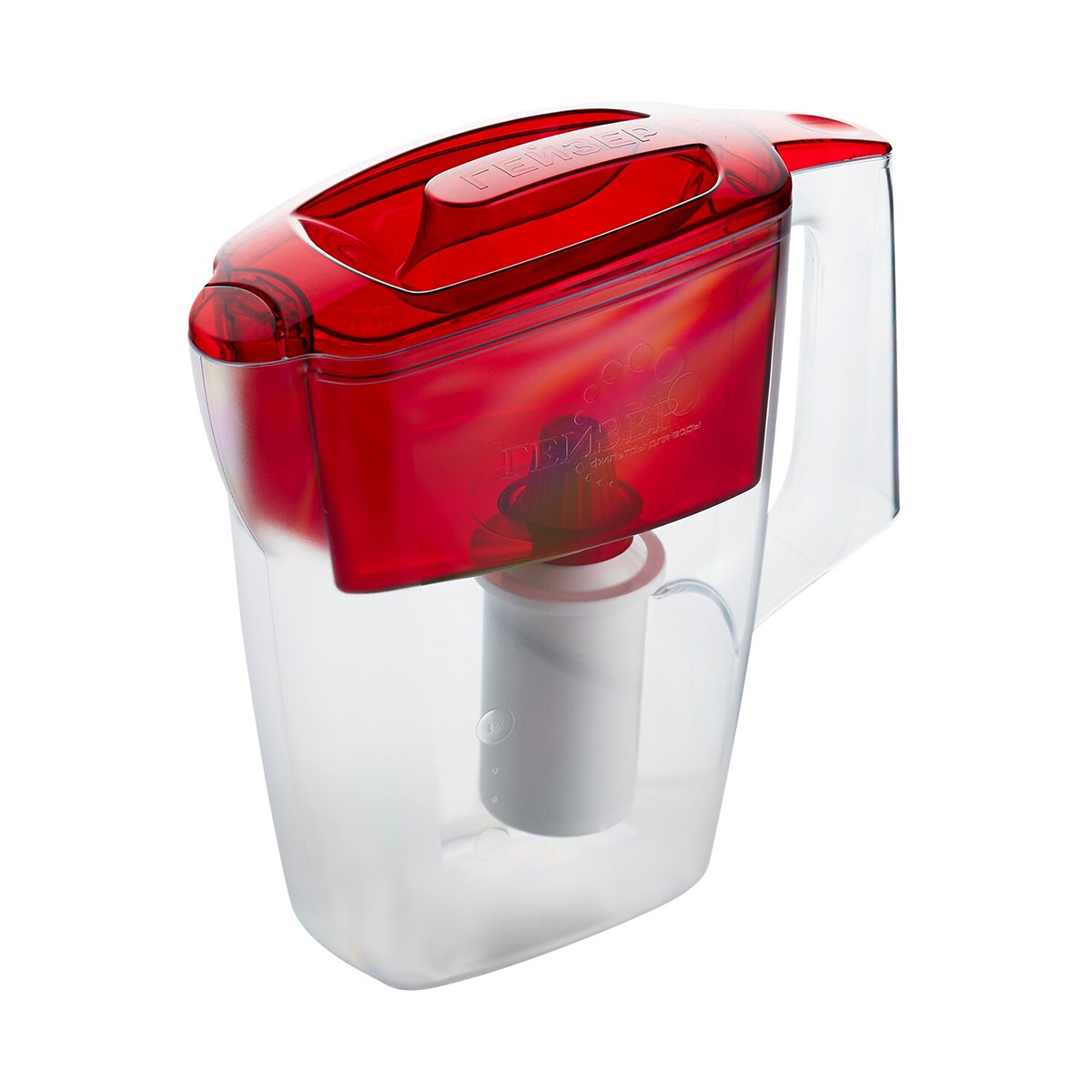 Фильтр-кувшин "мини" 2,5 л (красный) (1/12) "гейзер"