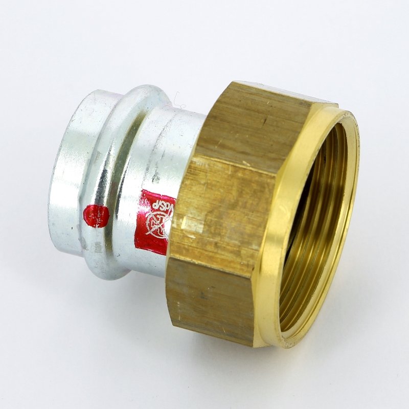 Американка пресс-В 28x1"1/4 с плоской прокладкой нелегир. сталь Prestabo VIEGA