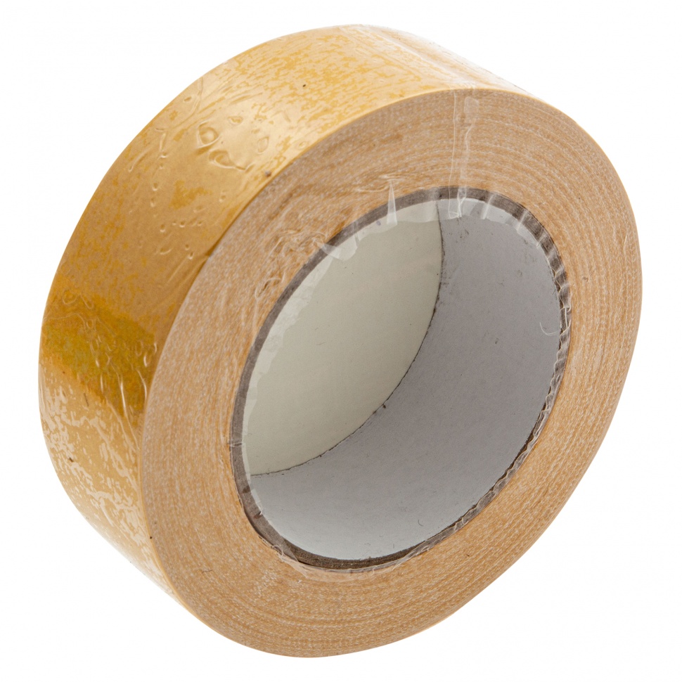 Лента клейкая двусторонняя, 38 мм х 25 м, на тканевой основе Сибртех (888115)