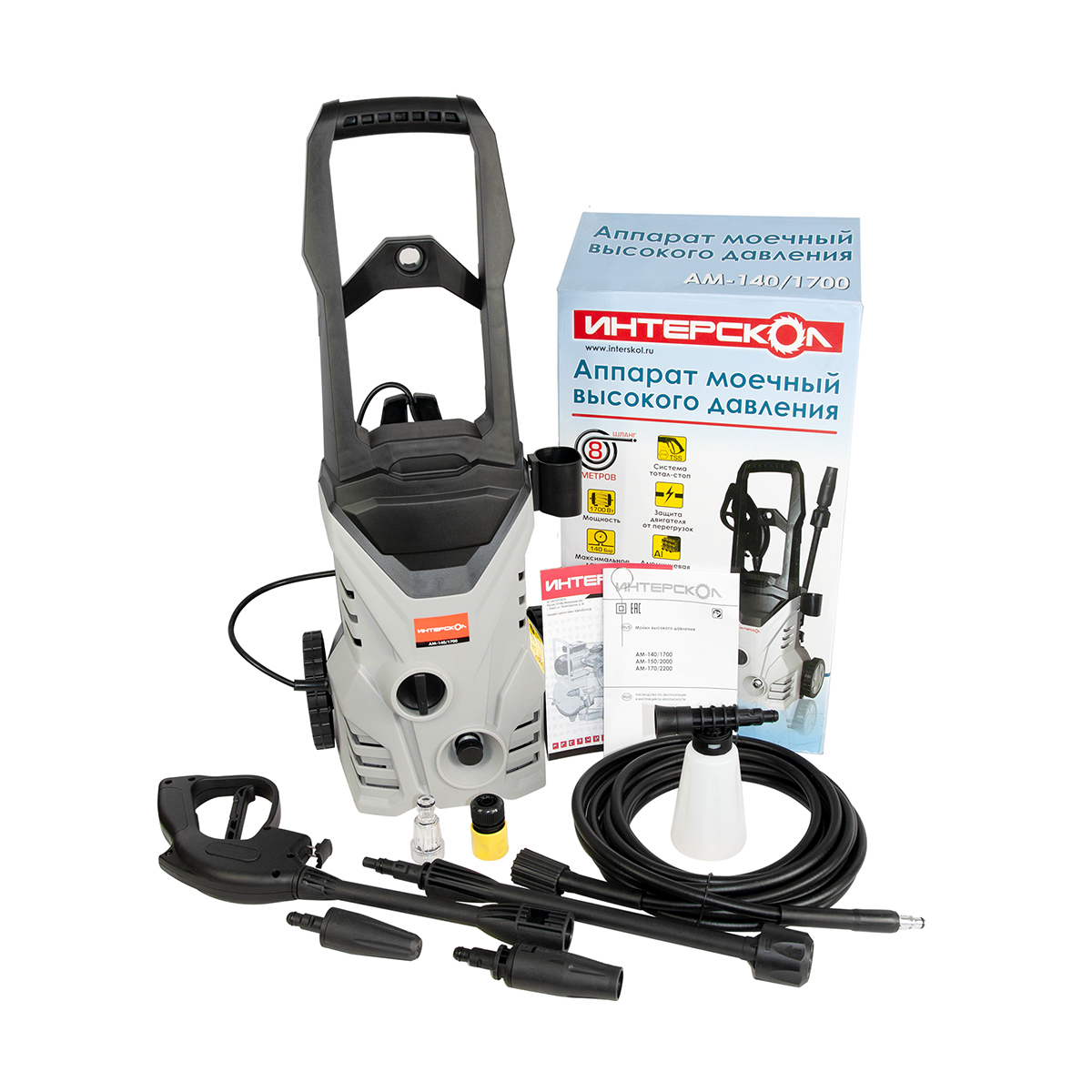 Мойка высокого давления ам-140/1700 (1) "интерскол" 638.1.0.00