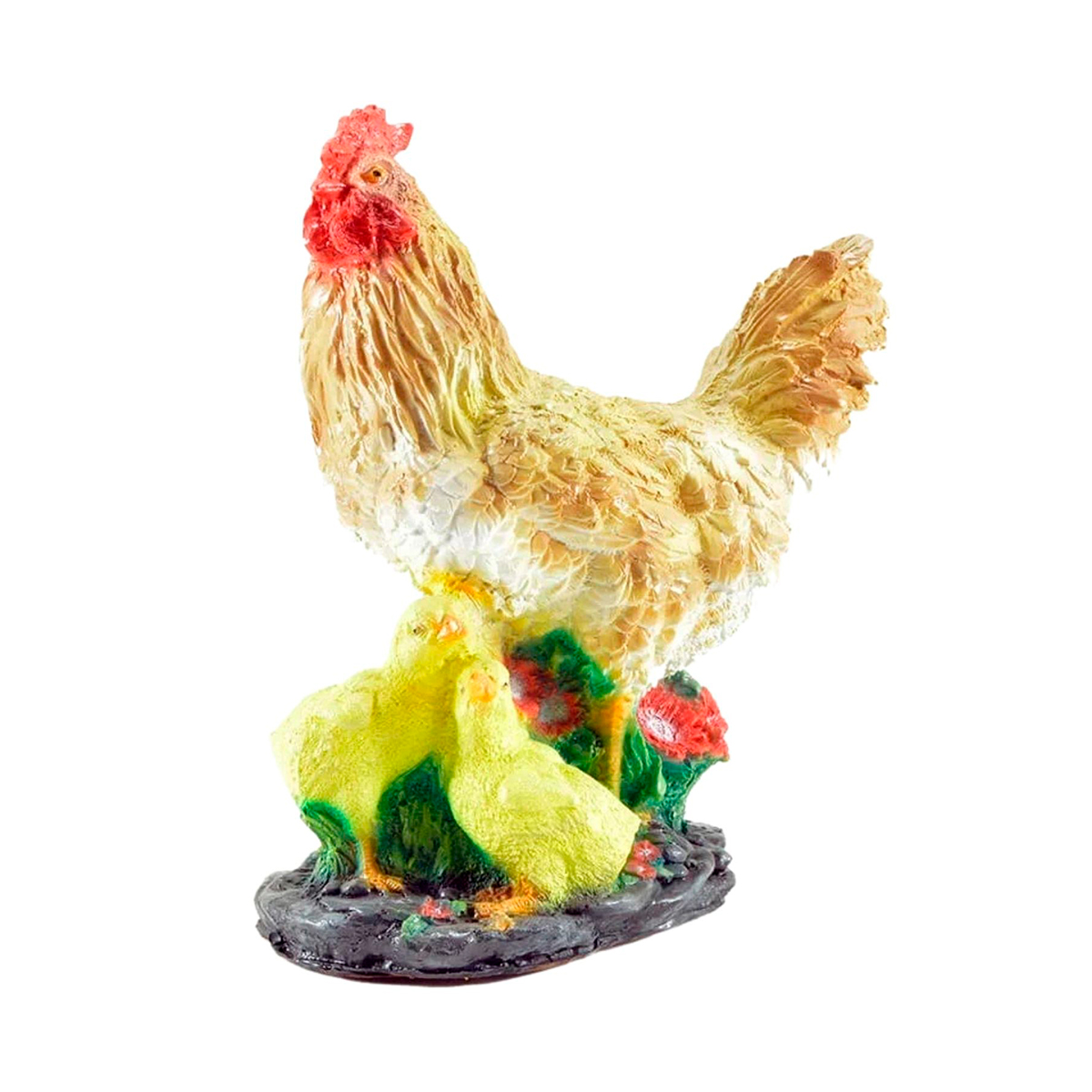 Фигурка садовая "курица с цыплятами" (1/5) "сказка" jng039