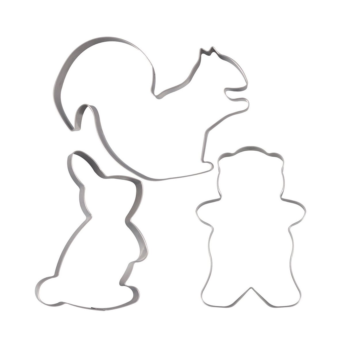 Формы для печенья "пушистая компания" набор 3 шт., нержав. (1/12/144) "мультидом" da8-67