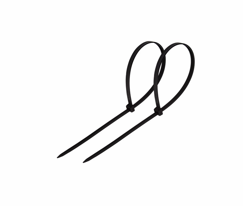 Хомуты нейлон 2,5 х 80 мм (набор 100 шт.), черные (1/10/500) "rexant"  07-0081