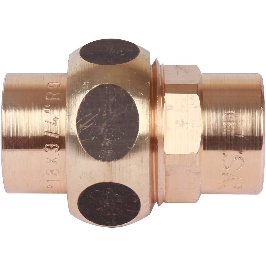 Американка (сгон) 18 мм уплотнение конус SANHA под пайку бронзовая 1434018