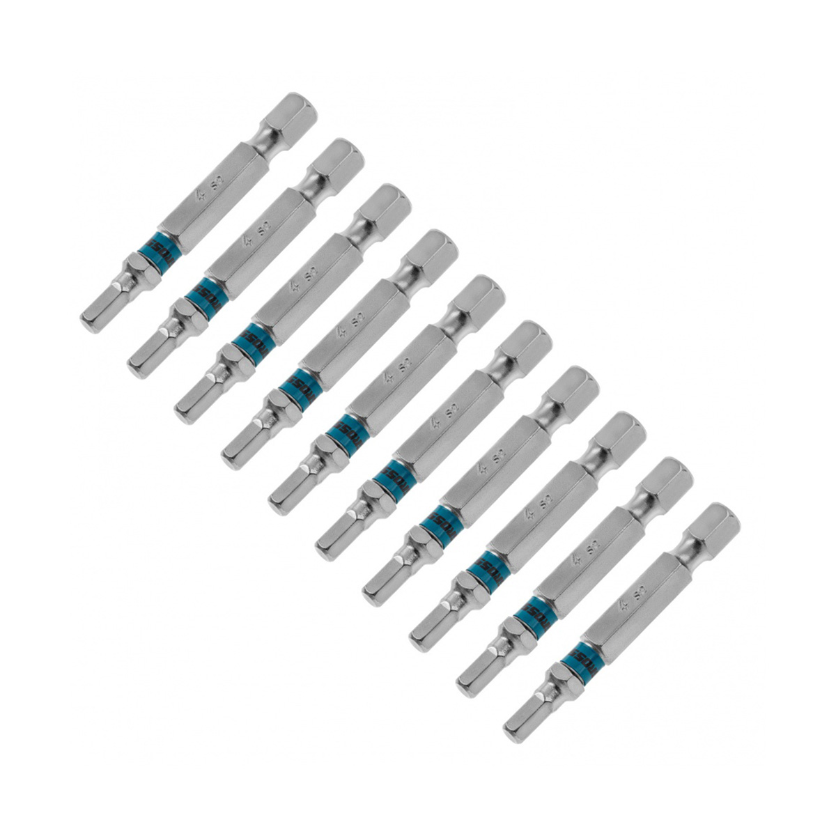 Биты hex №4  50 мм (набор 10 шт.) (1/60) "gross"