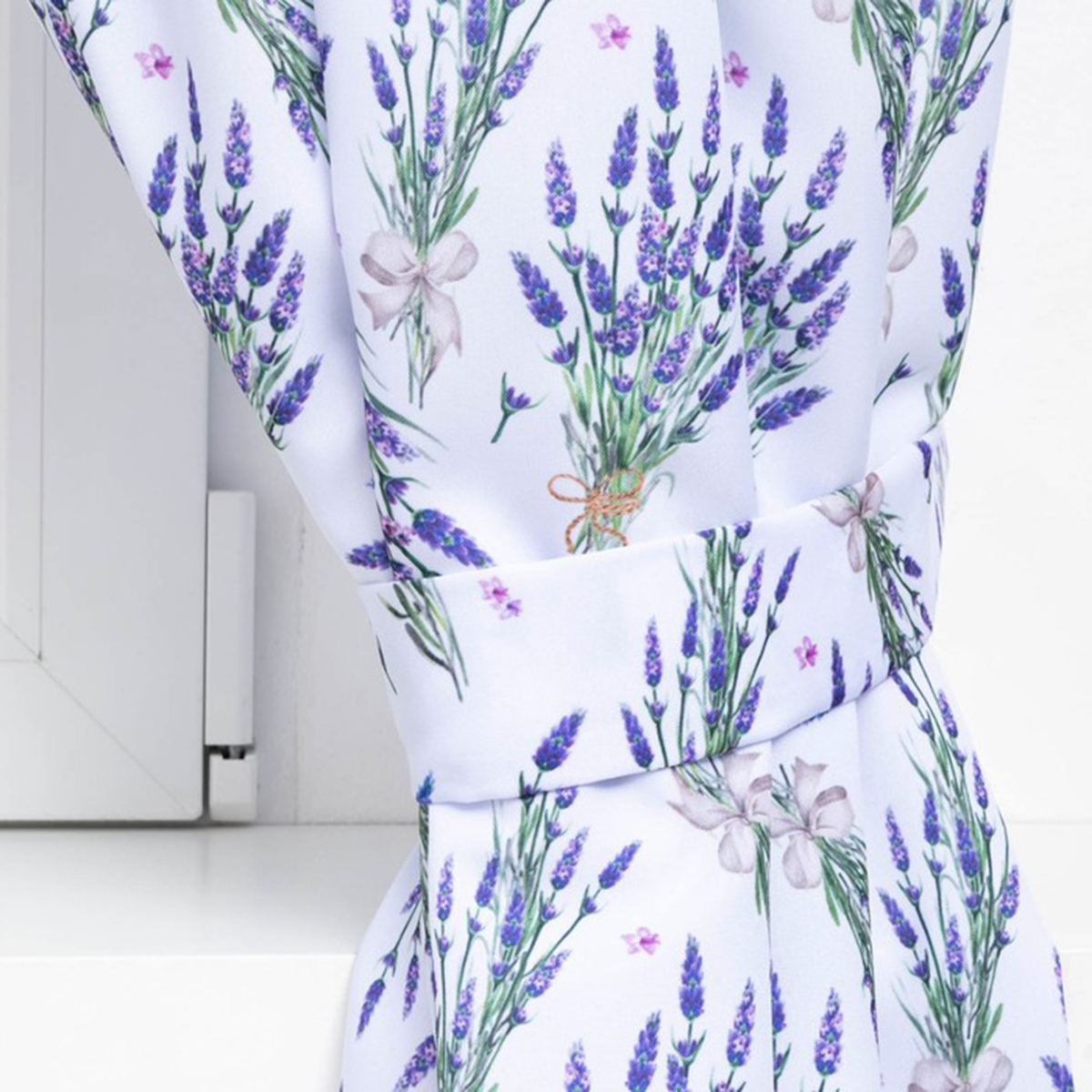 Шторы для кухни "lavender" 145*180 см компл. 2 шт. с подхватами (1) "этель" 7183001