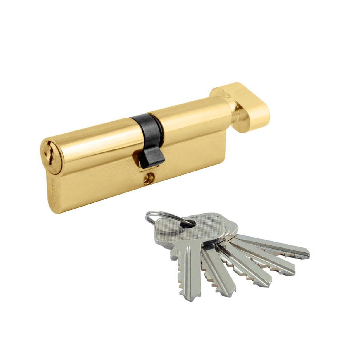 Цилиндров. механизм есо-std z лв-90 (45-45) (ключ/вертушка) золото (1/10/80) "нора-м"