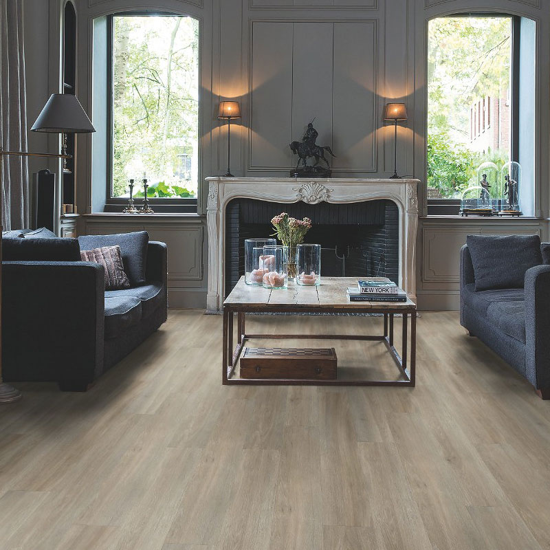 ПВХ-плитка Quick-Step QS LIVYN Balance Click Plus BACP 40053 Серо-бурый шёлковый дуб