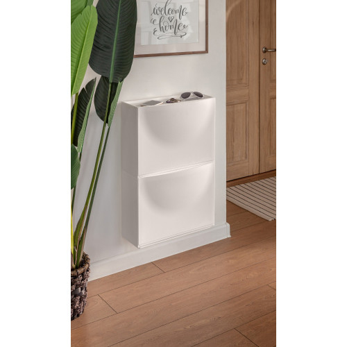 Обувница 512*185*380 мм (белый) (1/2) "бытпласт"