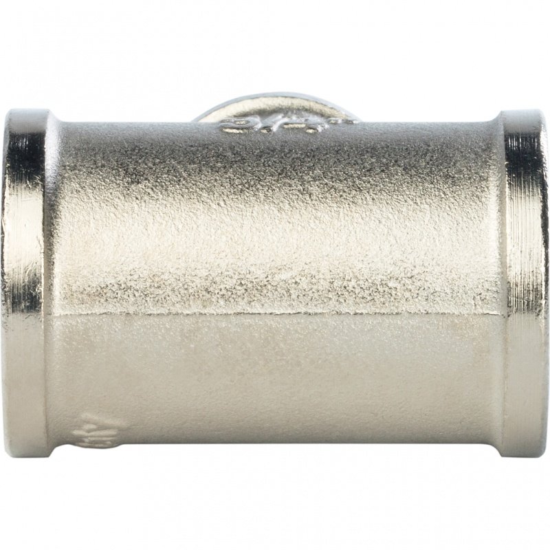 Тройник резьбовой переходной ВР 3/4" x 1/2" x 3/4" никель STOUT