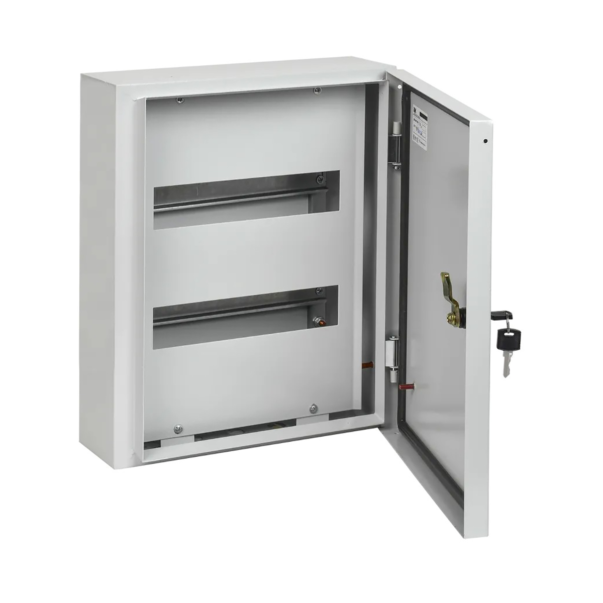 Щиток распределительный навесной "titan 3" щрн-24 ip54, 24 модуля, металл. 410*330*120 мм (1) "iek"