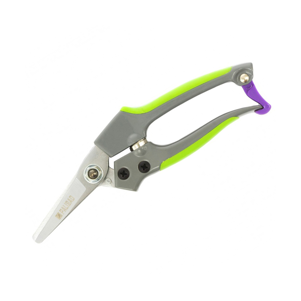Секатор цветочный 180 мм, металлич. обрезин. рукоятки (зеленый) (1/12/72) "palisad"