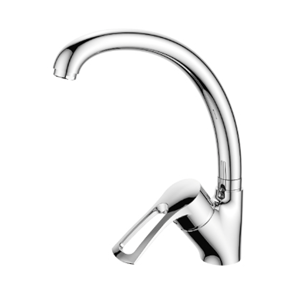 Смеситель для кухни  t40-23  высокий поворотн. излив (1/12) "rossinka"