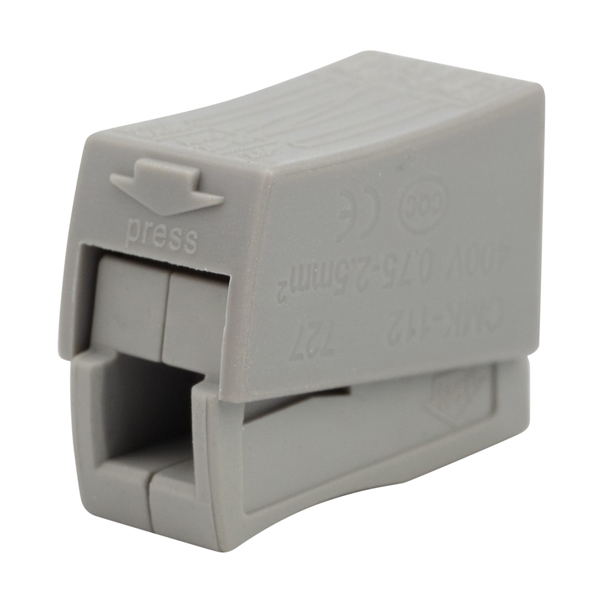 Клеммы строительно-монтажные смк 224-112 упак. 5 шт. (белые) (1/10) "rexant" 07-2411-5