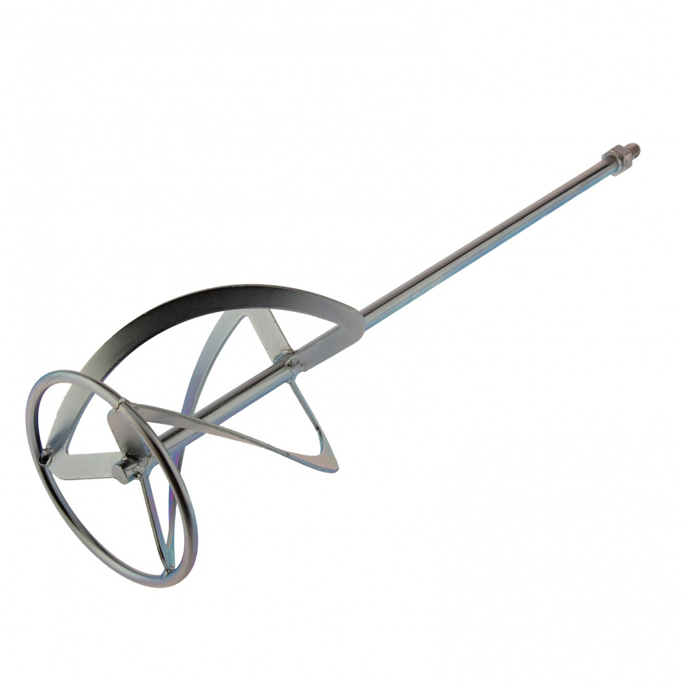 Насадка для миксера, для тяжелых растворов, 140 х 590 мм, оцинкованная, хвостовик резьба М14 Сибртех (848957)