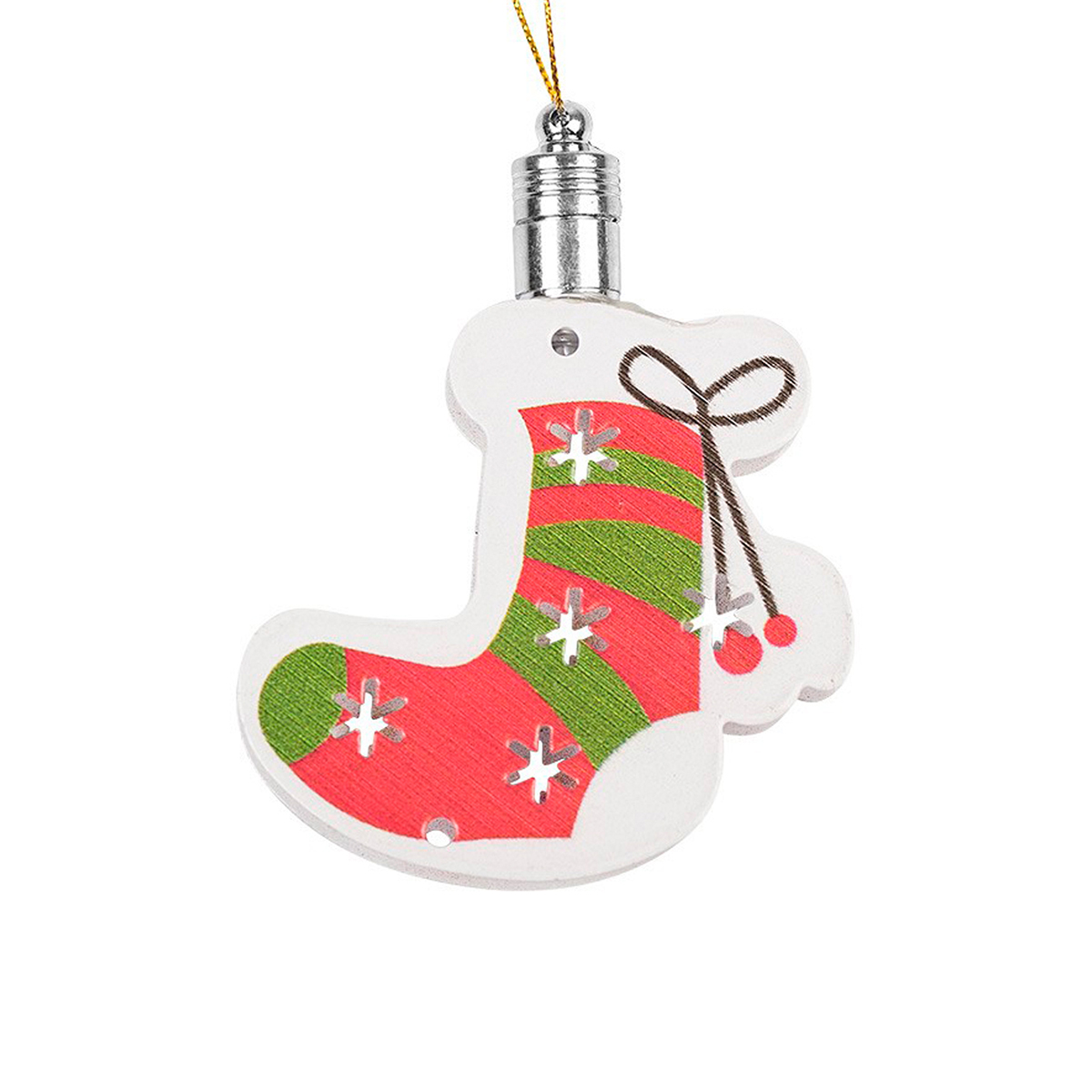 Фигурка светодиод. "новогодний носок" 8*6 см, разноцв. (1/960) "neon-night" 501-099